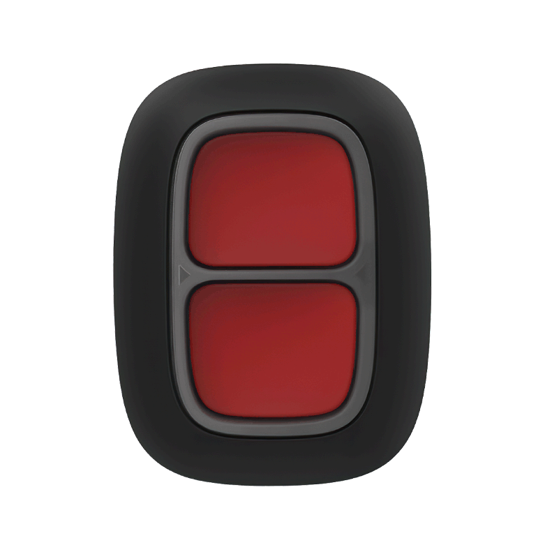 AJAX - DOUBLE BUTTON BLACK Ασύρματο μπουτόν πανικού δύο πλήκτρων, σε μαύρο χρώμα - Εικόνα 2