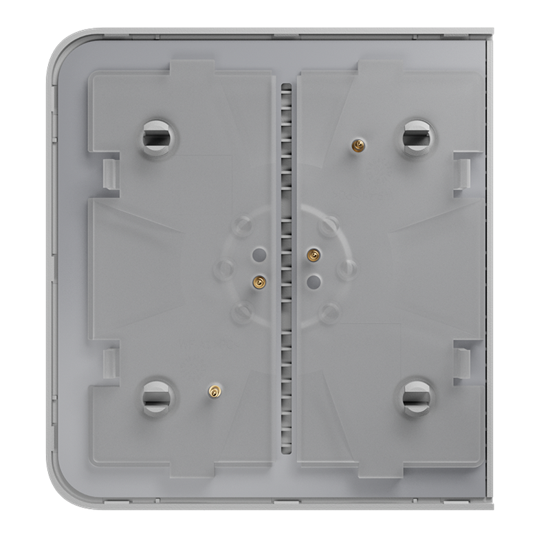 AJAX - SIDE BUTTON (1-GANG/2-WAY) WHITE Πλάγια πρόσοψη για πλαίσιο (Frame) 2, 3, 4 ή 5 θέσεων ασύρματου διακόπτη ελέγχου φωτισμού, σε λευκό χρώμα - Εικόνα 2