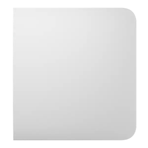 AJAX - SIDE BUTTON (1-GANG/2-WAY) WHITE Πλάγια πρόσοψη για πλαίσιο (Frame) 2, 3, 4 ή 5 θέσεων ασύρματου διακόπτη ελέγχου φωτισμού, σε λευκό χρώμα - Εικόνα 3