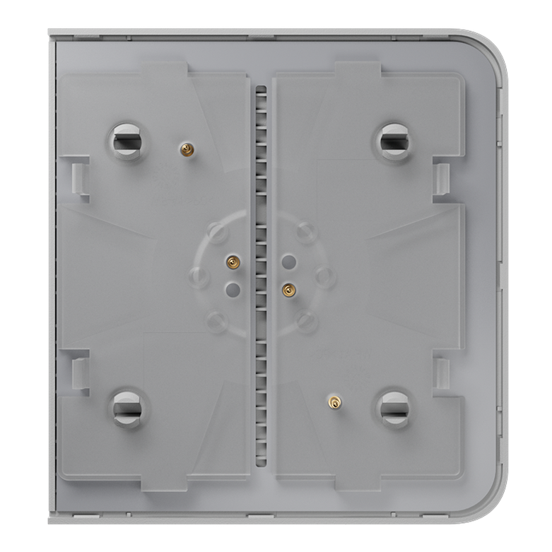 AJAX - SIDE BUTTON (1-GANG/2-WAY) WHITE Πλάγια πρόσοψη για πλαίσιο (Frame) 2, 3, 4 ή 5 θέσεων ασύρματου διακόπτη ελέγχου φωτισμού, σε λευκό χρώμα - Εικόνα 4